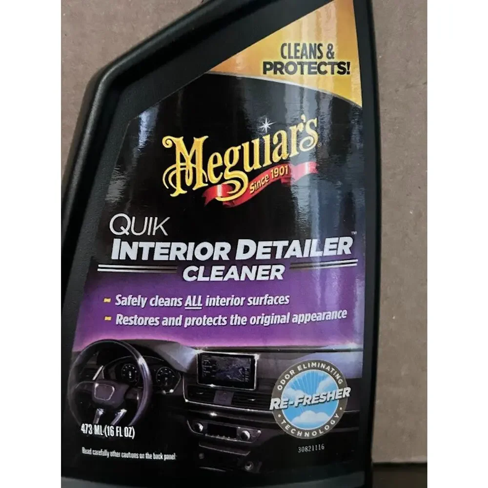 2 UNITS of Meguiars Quik Interior Detailer Spray 16oz Cleans & Protects Surfaces